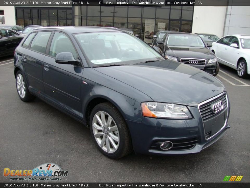 2010 Audi A3 2.0 TDI Meteor Gray Pearl Effect / Black Photo #4