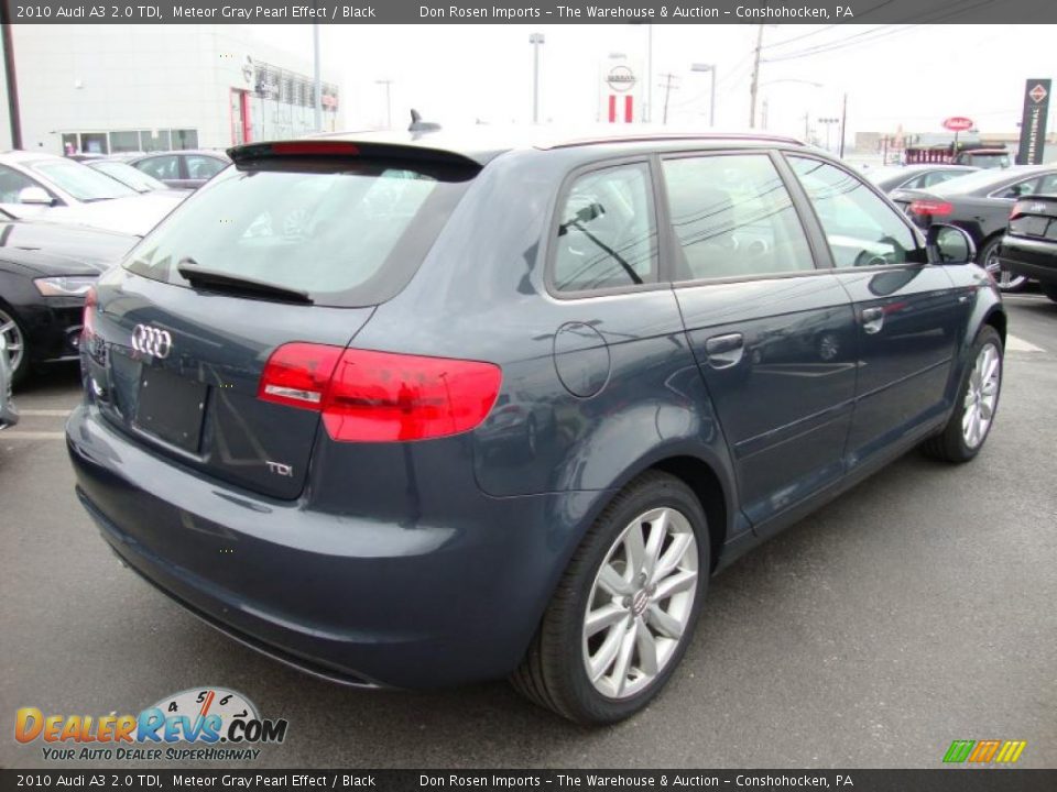 2010 Audi A3 2.0 TDI Meteor Gray Pearl Effect / Black Photo #7