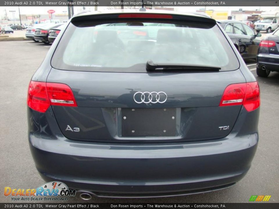 2010 Audi A3 2.0 TDI Meteor Gray Pearl Effect / Black Photo #8