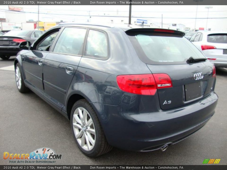 2010 Audi A3 2.0 TDI Meteor Gray Pearl Effect / Black Photo #9