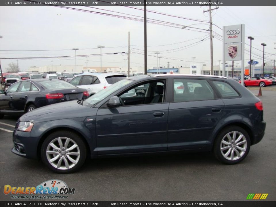 2010 Audi A3 2.0 TDI Meteor Gray Pearl Effect / Black Photo #10
