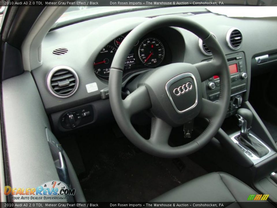 2010 Audi A3 2.0 TDI Meteor Gray Pearl Effect / Black Photo #11