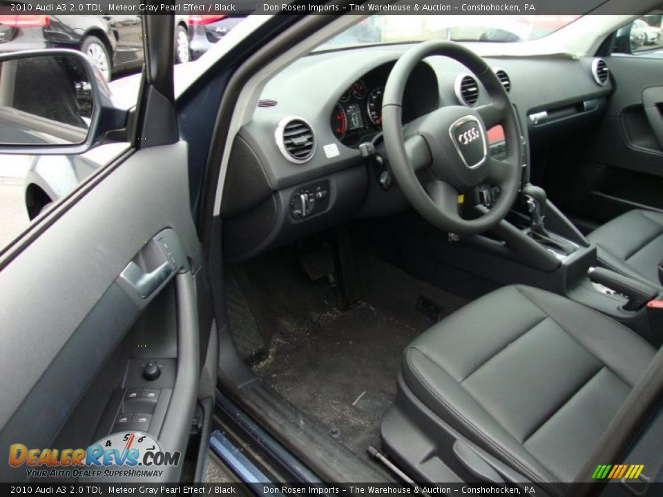 2010 Audi A3 2.0 TDI Meteor Gray Pearl Effect / Black Photo #12