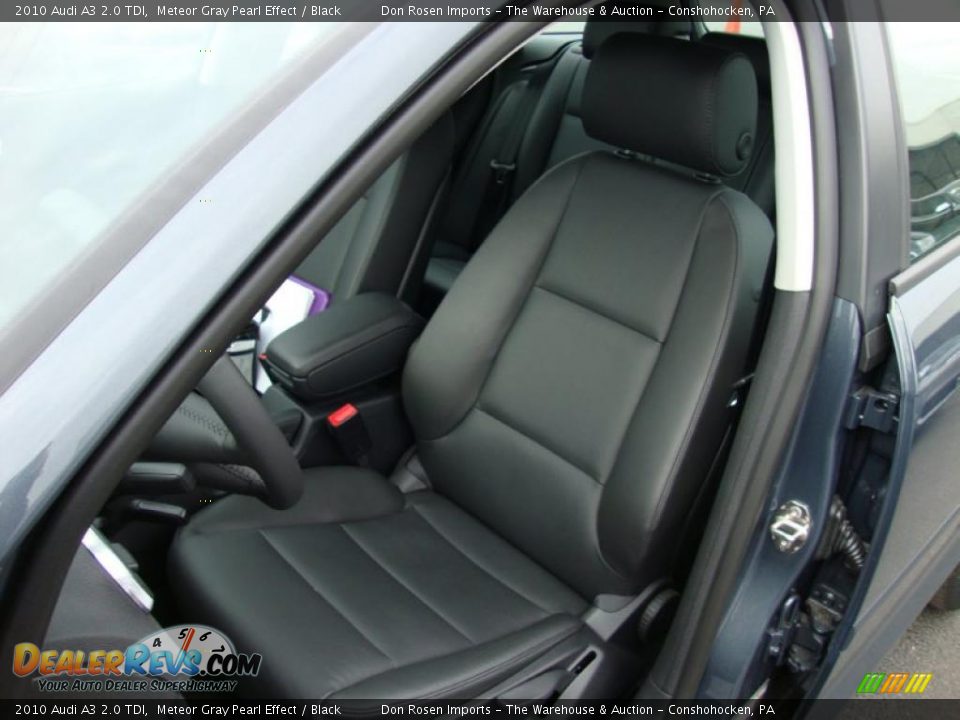 2010 Audi A3 2.0 TDI Meteor Gray Pearl Effect / Black Photo #16