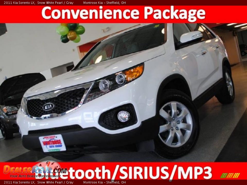 2011 Kia Sorento LX Snow White Pearl / Gray Photo #1