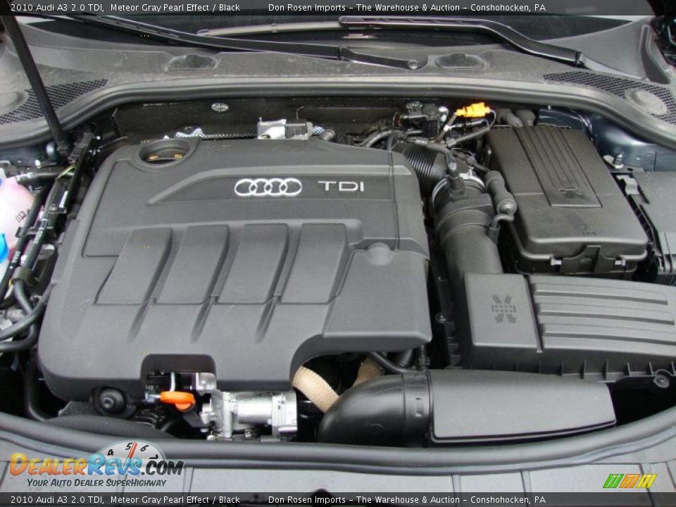 2010 Audi A3 2.0 TDI Meteor Gray Pearl Effect / Black Photo #32
