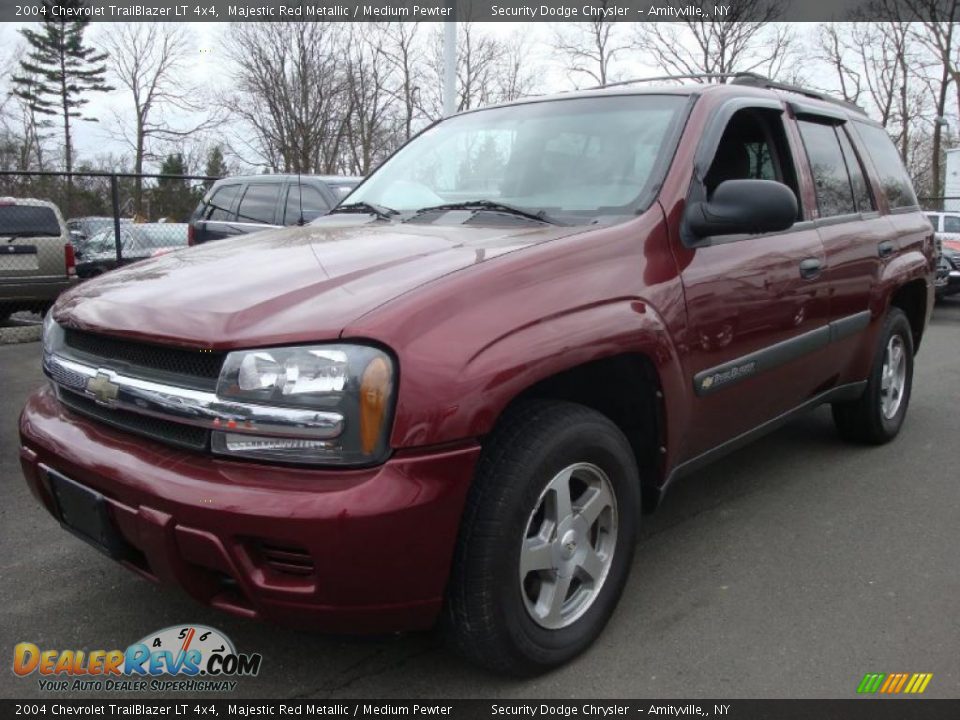 2004 Chevrolet TrailBlazer LT 4x4 Majestic Red Metallic / Medium Pewter Photo #1