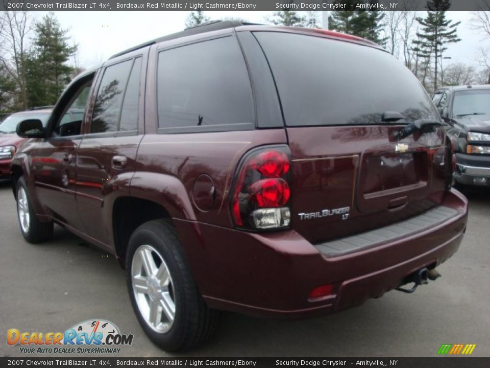 2007 Chevrolet TrailBlazer LT 4x4 Bordeaux Red Metallic / Light Cashmere/Ebony Photo #3