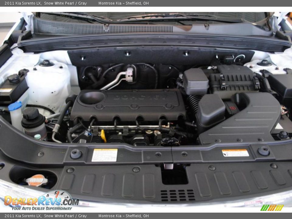 2011 Kia Sorento LX Snow White Pearl / Gray Photo #24