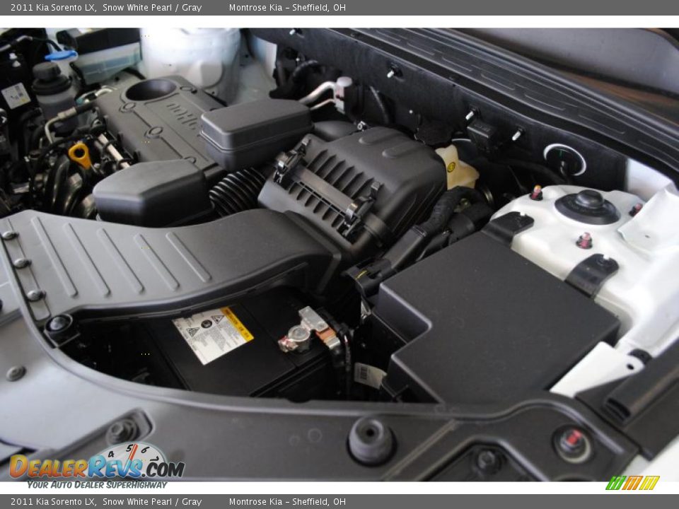 2011 Kia Sorento LX Snow White Pearl / Gray Photo #26