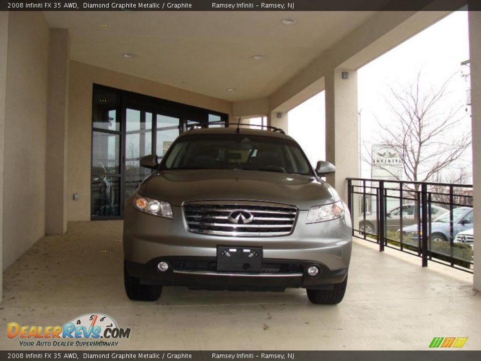 2008 Infiniti FX 35 AWD Diamond Graphite Metallic / Graphite Photo #2