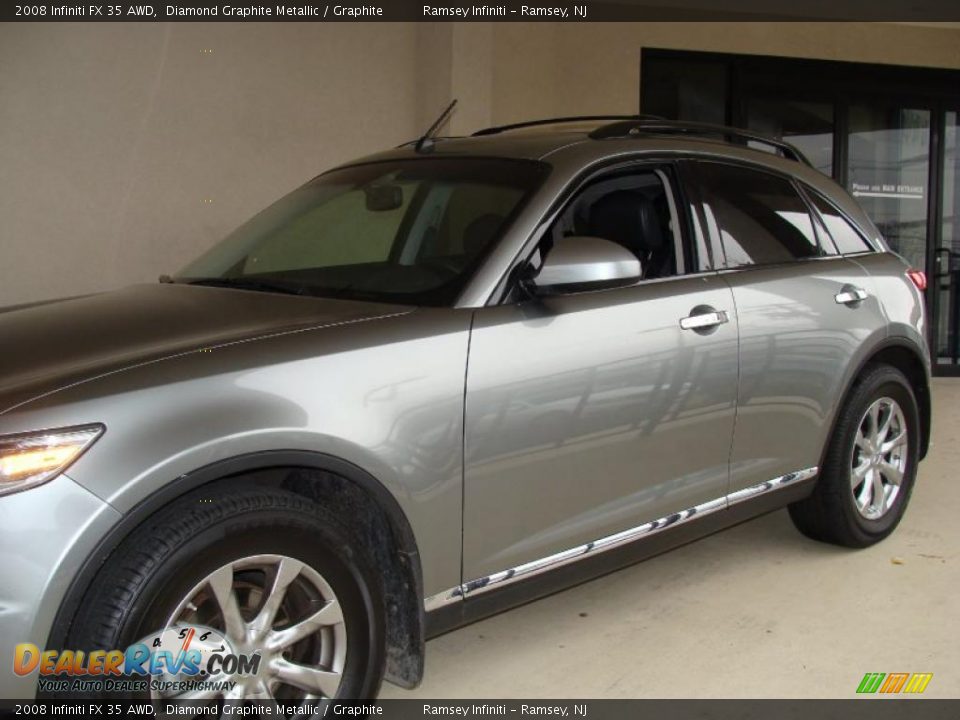 2008 Infiniti FX 35 AWD Diamond Graphite Metallic / Graphite Photo #3