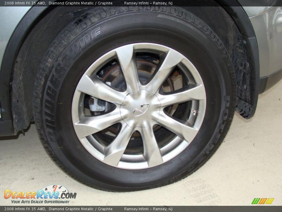 2008 Infiniti FX 35 AWD Diamond Graphite Metallic / Graphite Photo #4