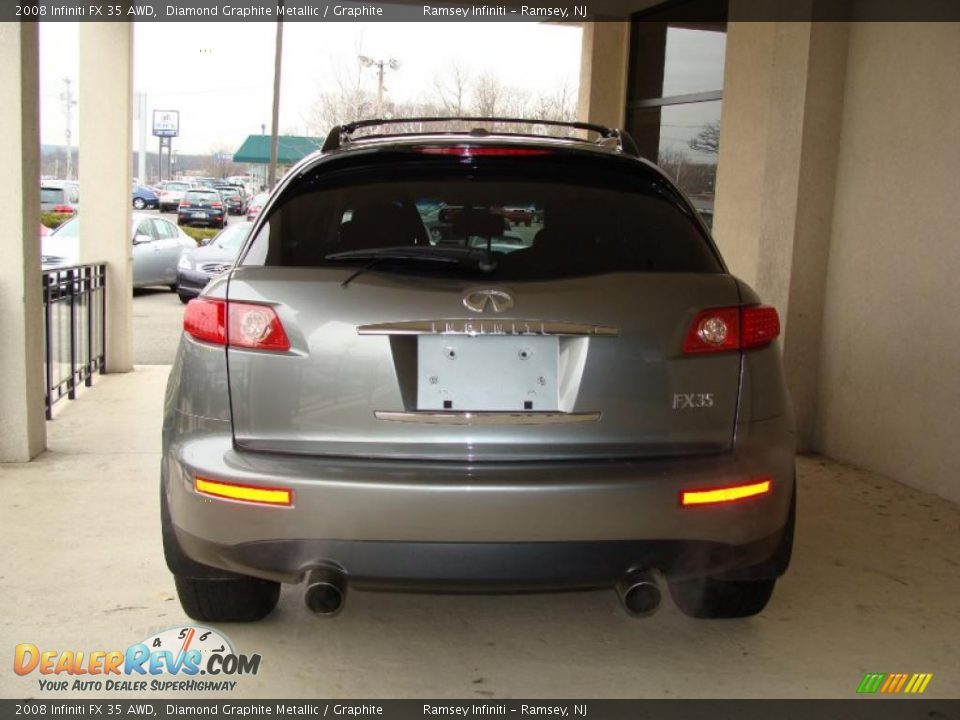 2008 Infiniti FX 35 AWD Diamond Graphite Metallic / Graphite Photo #6