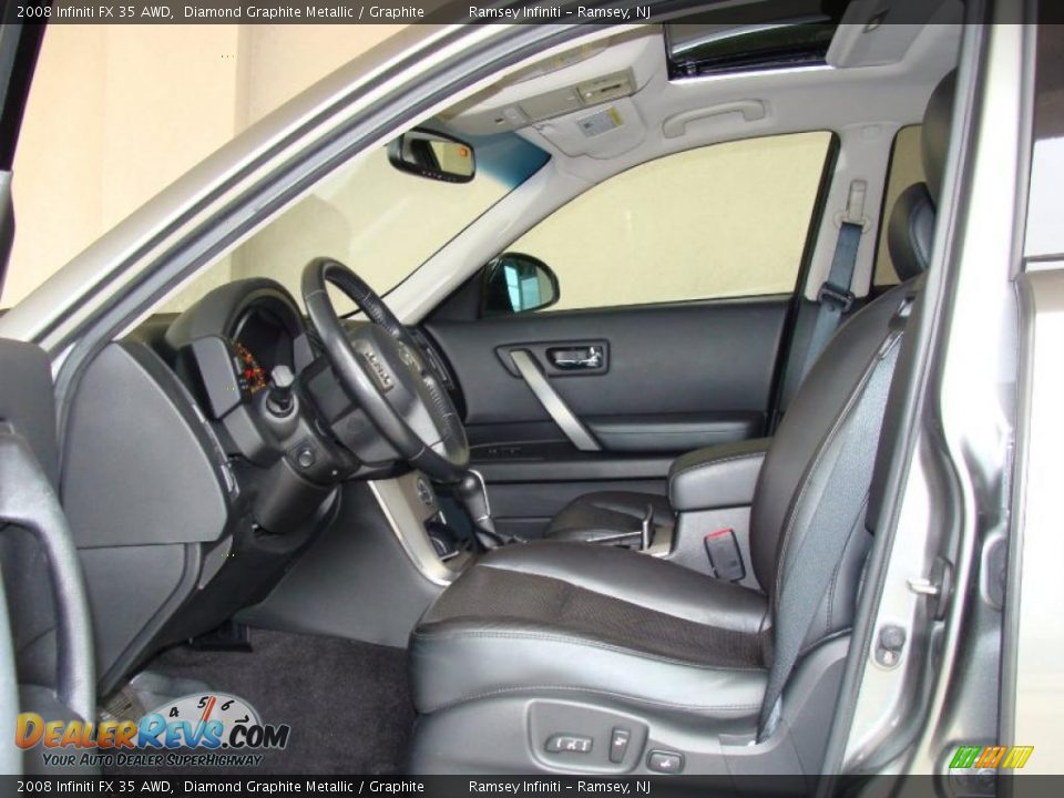 2008 Infiniti FX 35 AWD Diamond Graphite Metallic / Graphite Photo #8