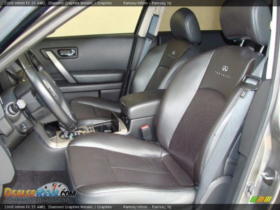 2008 Infiniti FX 35 AWD Diamond Graphite Metallic / Graphite Photo #10