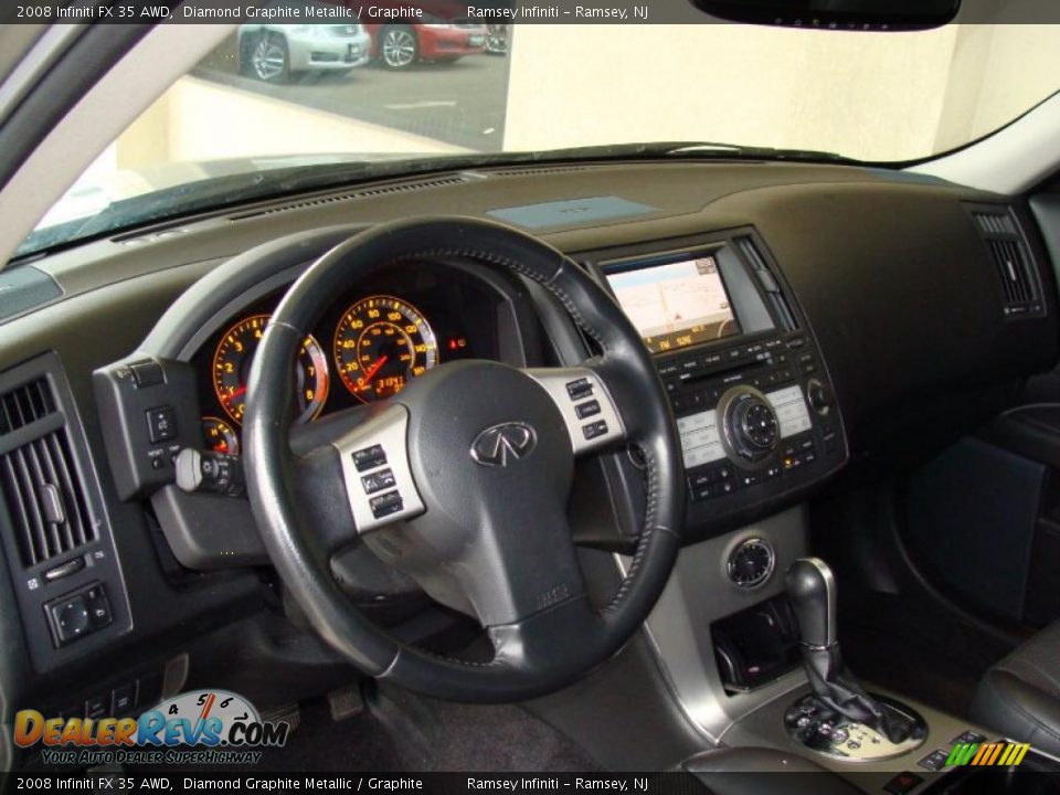 2008 Infiniti FX 35 AWD Diamond Graphite Metallic / Graphite Photo #11