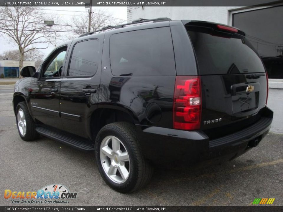 2008 Chevrolet Tahoe LTZ 4x4 Black / Ebony Photo #3