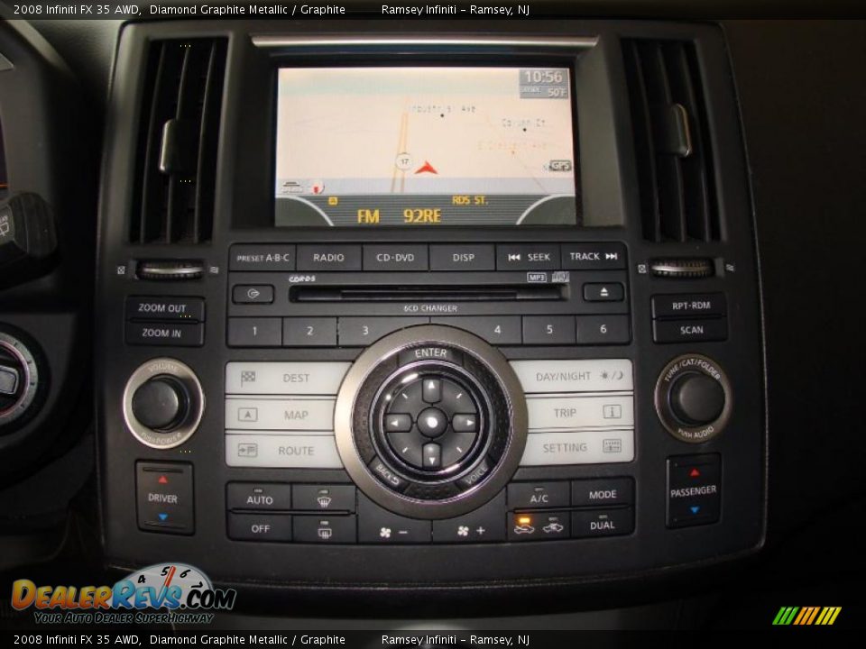 2008 Infiniti FX 35 AWD Diamond Graphite Metallic / Graphite Photo #12