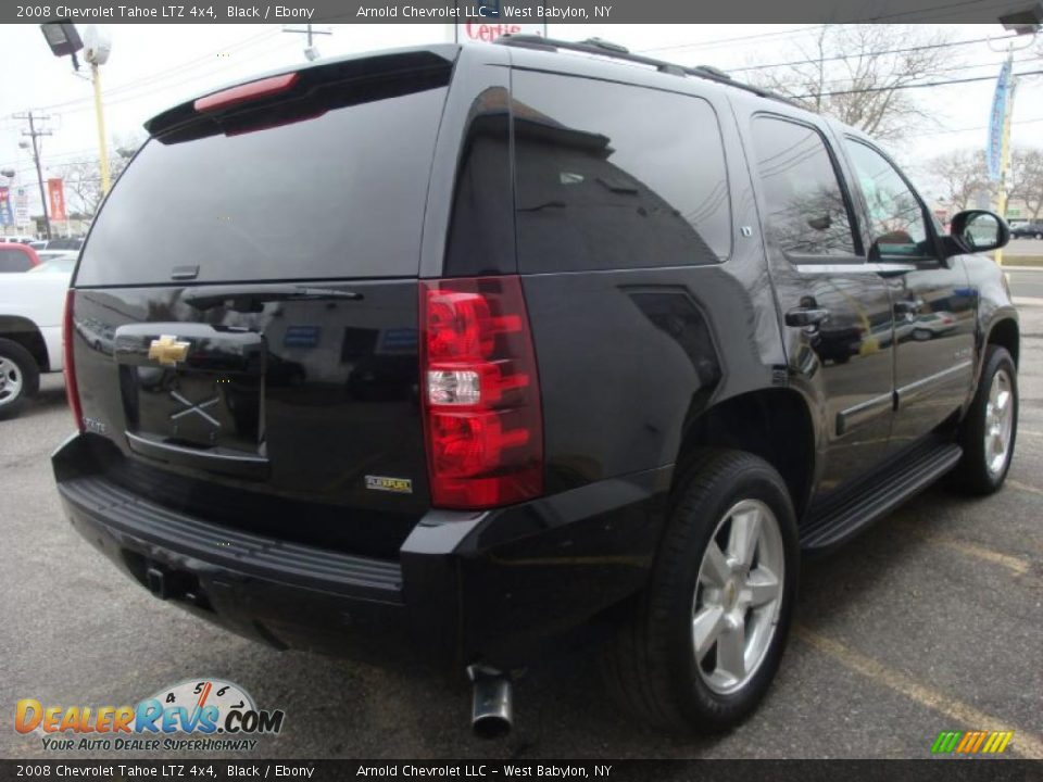 2008 Chevrolet Tahoe LTZ 4x4 Black / Ebony Photo #5