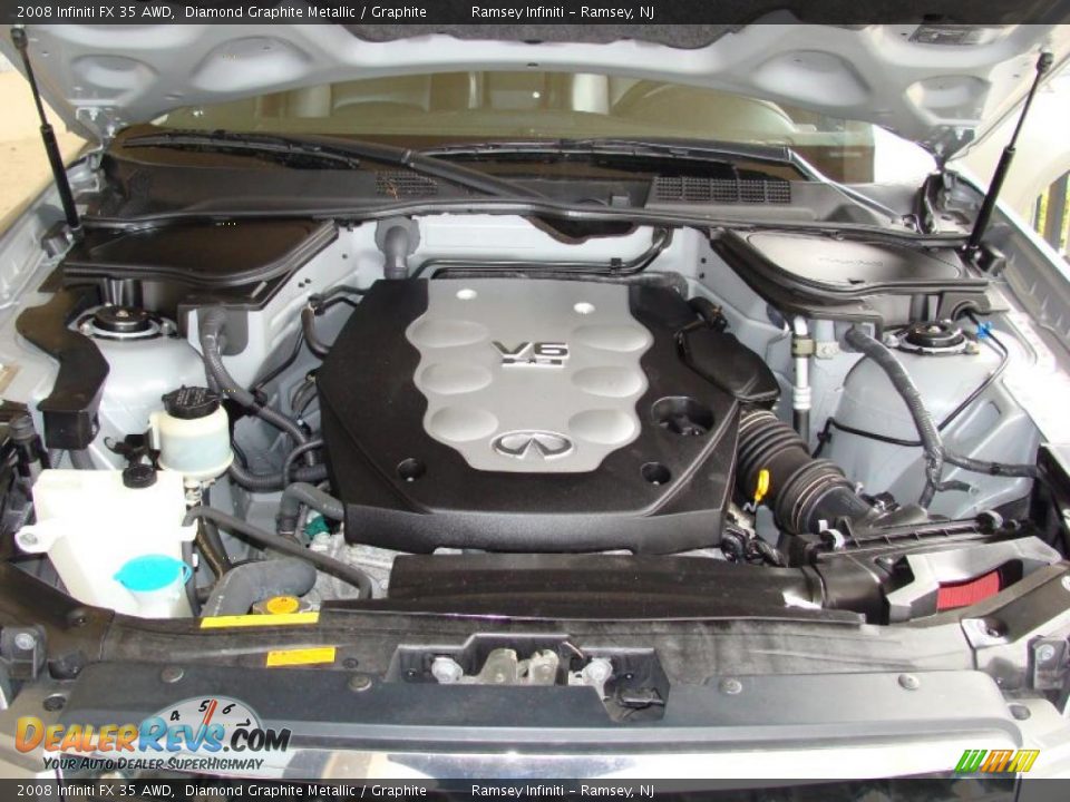 2008 Infiniti FX 35 AWD Diamond Graphite Metallic / Graphite Photo #14