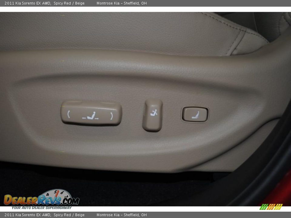 2011 Kia Sorento EX AWD Spicy Red / Beige Photo #14