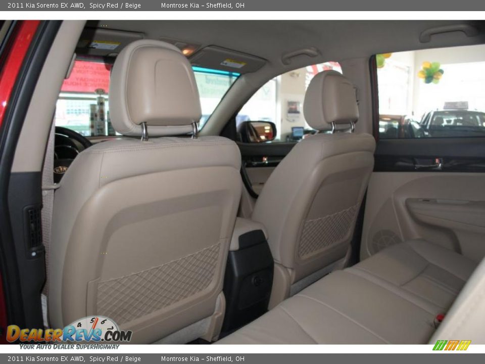 2011 Kia Sorento EX AWD Spicy Red / Beige Photo #15