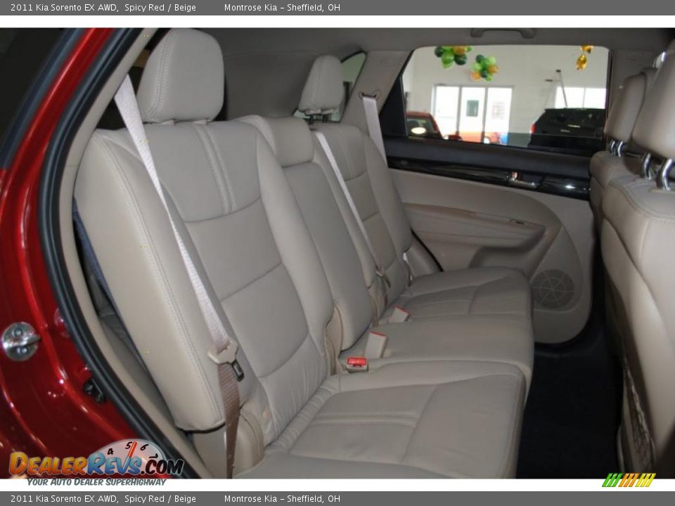 2011 Kia Sorento EX AWD Spicy Red / Beige Photo #19