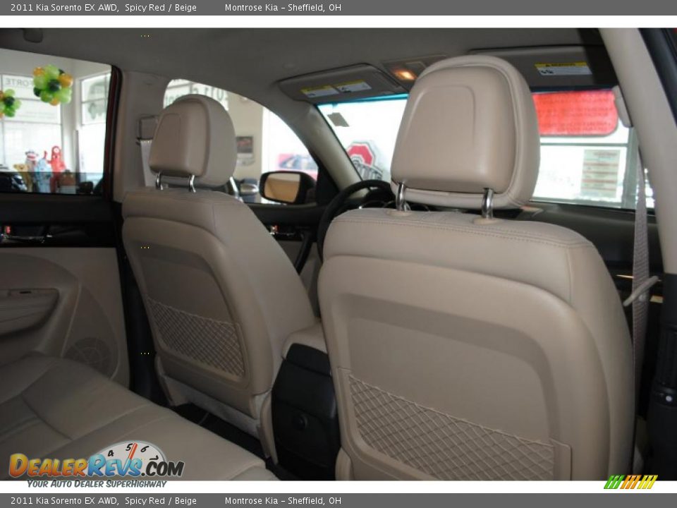 2011 Kia Sorento EX AWD Spicy Red / Beige Photo #20