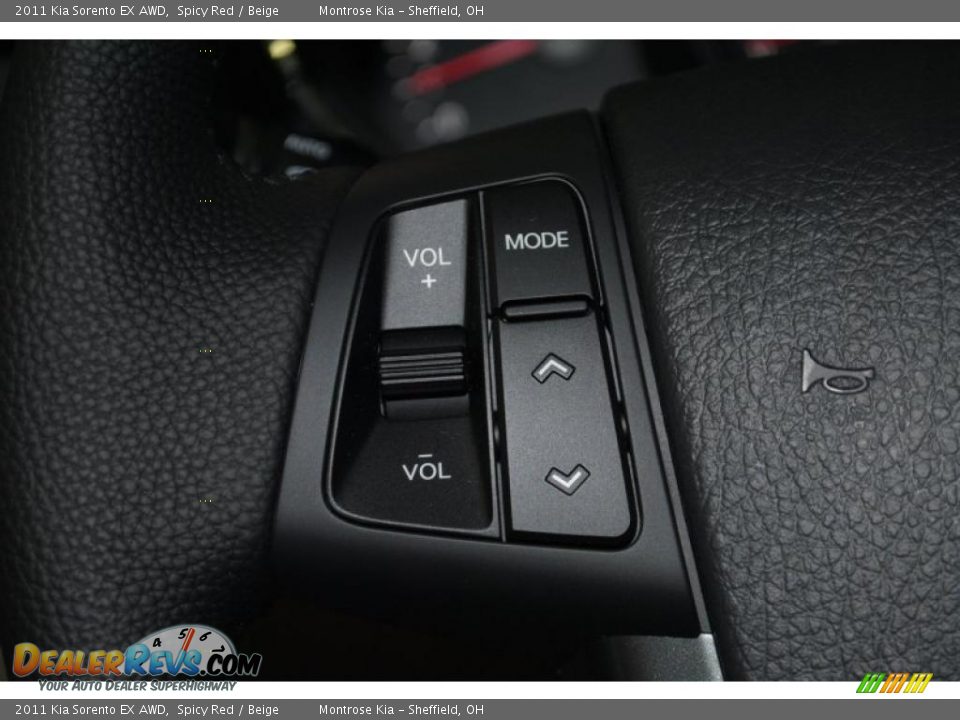 2011 Kia Sorento EX AWD Spicy Red / Beige Photo #31