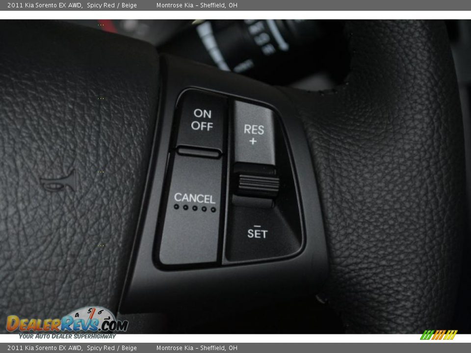 2011 Kia Sorento EX AWD Spicy Red / Beige Photo #32
