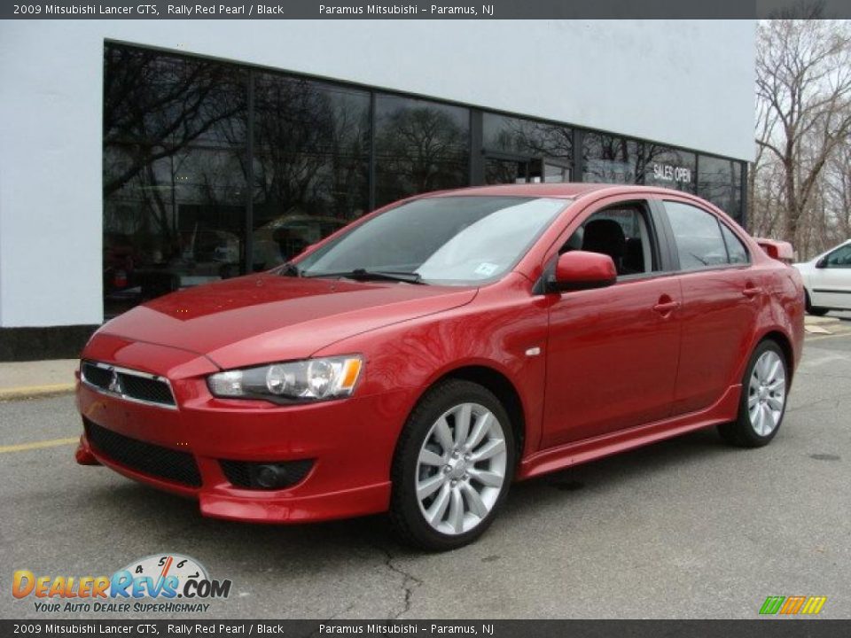 2009 Mitsubishi Lancer GTS Rally Red Pearl / Black Photo #1