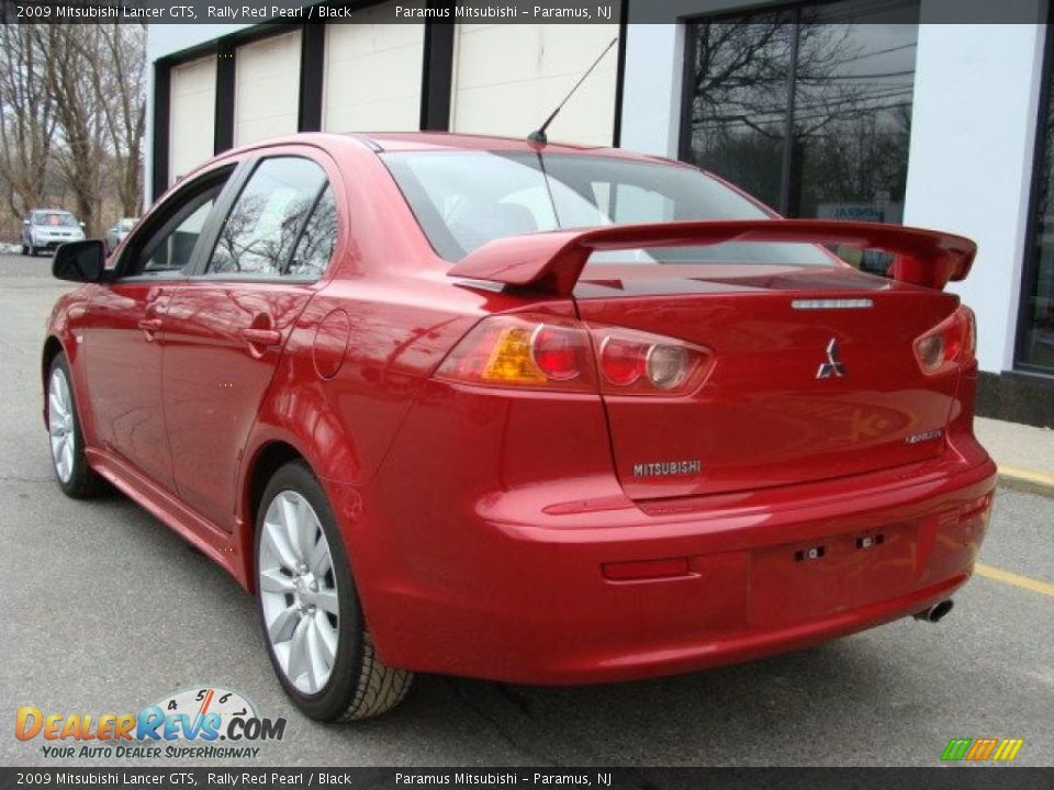 2009 Mitsubishi Lancer GTS Rally Red Pearl / Black Photo #4