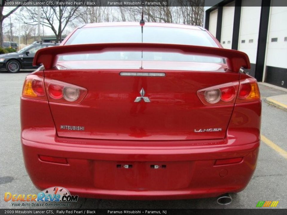 2009 Mitsubishi Lancer GTS Rally Red Pearl / Black Photo #5