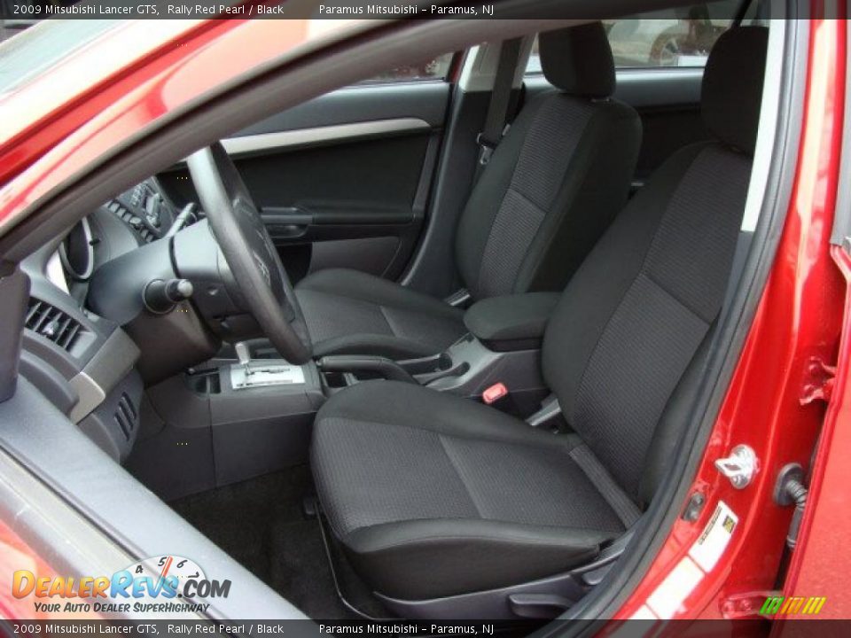 2009 Mitsubishi Lancer GTS Rally Red Pearl / Black Photo #10