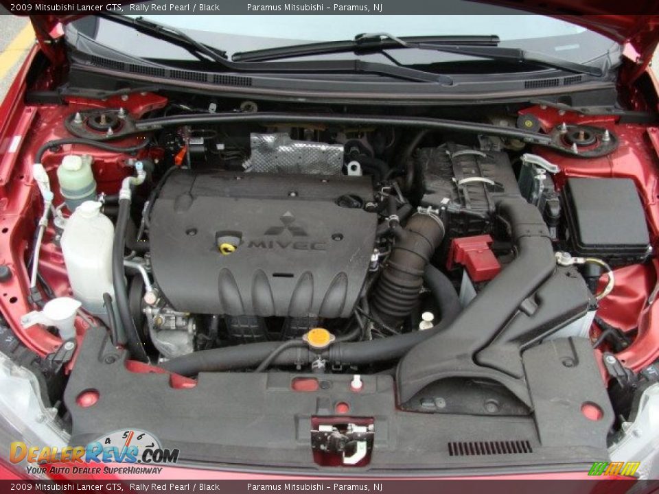 2009 Mitsubishi Lancer GTS Rally Red Pearl / Black Photo #15
