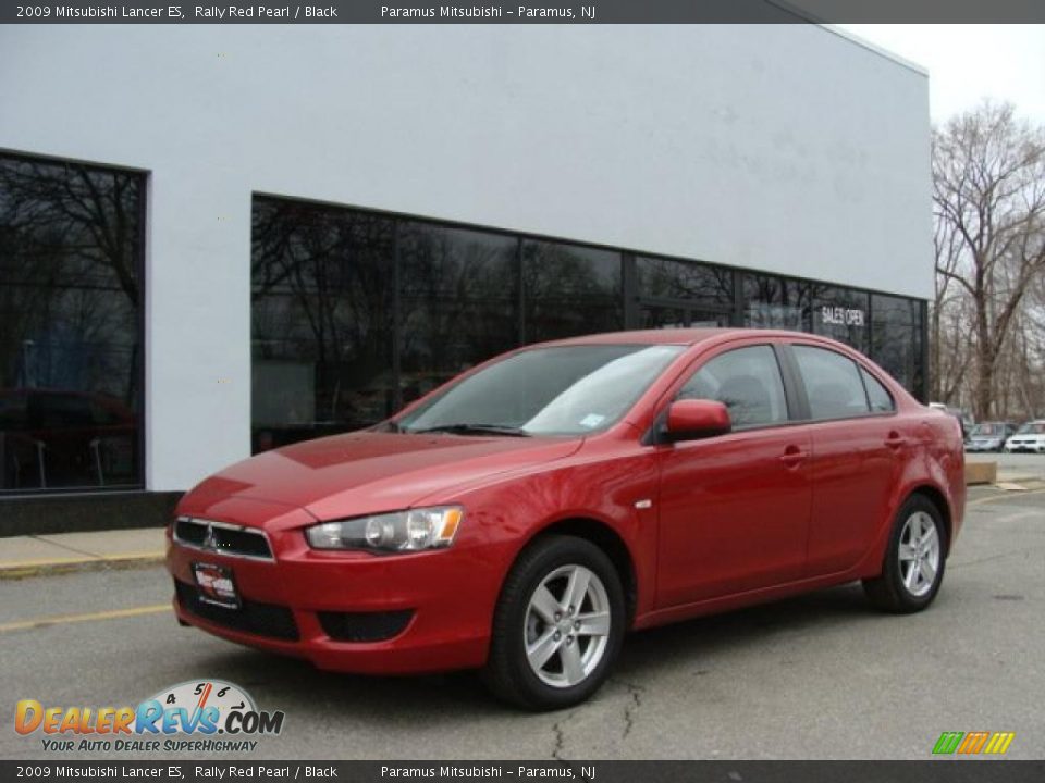2009 Mitsubishi Lancer ES Rally Red Pearl / Black Photo #1