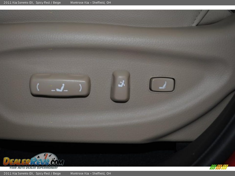 2011 Kia Sorento EX Spicy Red / Beige Photo #16