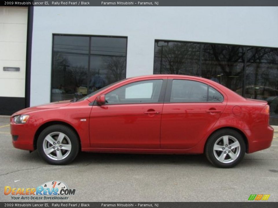 2009 Mitsubishi Lancer ES Rally Red Pearl / Black Photo #3