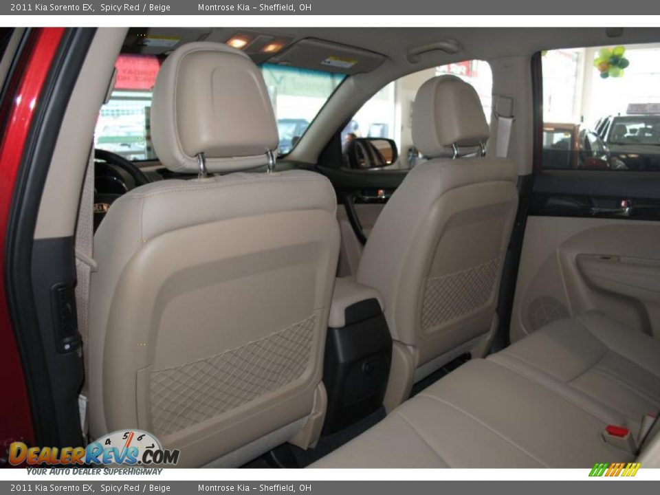 2011 Kia Sorento EX Spicy Red / Beige Photo #17