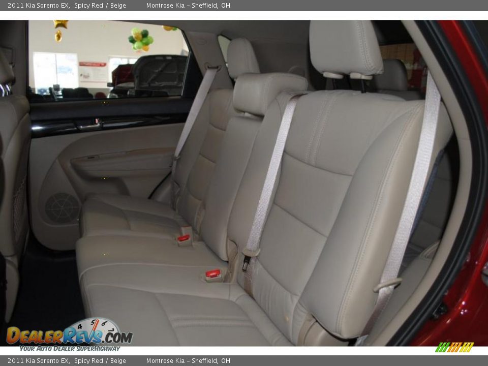 2011 Kia Sorento EX Spicy Red / Beige Photo #18