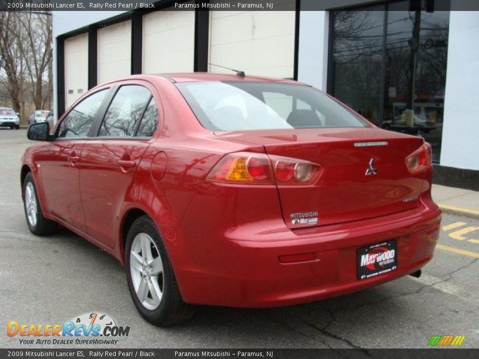2009 Mitsubishi Lancer ES Rally Red Pearl / Black Photo #4