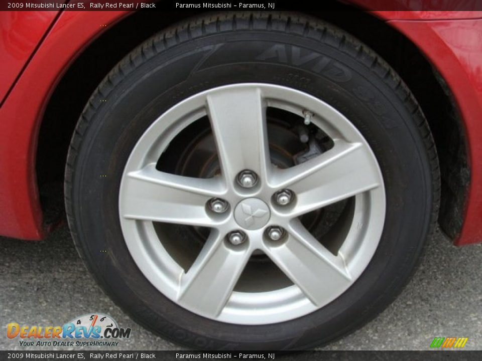 2009 Mitsubishi Lancer ES Rally Red Pearl / Black Photo #6