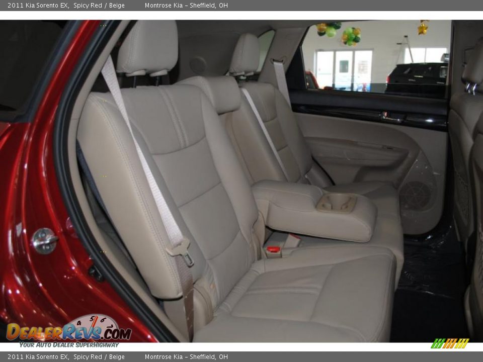 2011 Kia Sorento EX Spicy Red / Beige Photo #21
