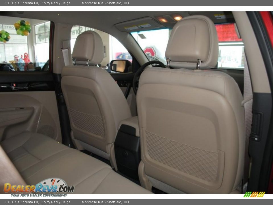 2011 Kia Sorento EX Spicy Red / Beige Photo #22