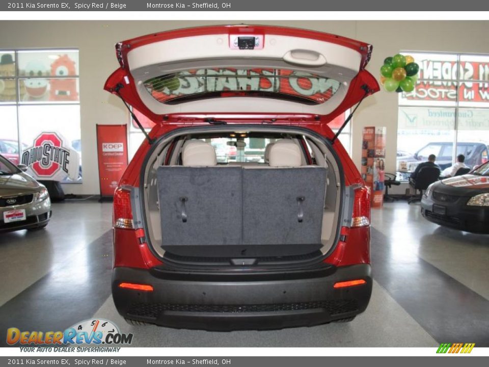 2011 Kia Sorento EX Spicy Red / Beige Photo #28