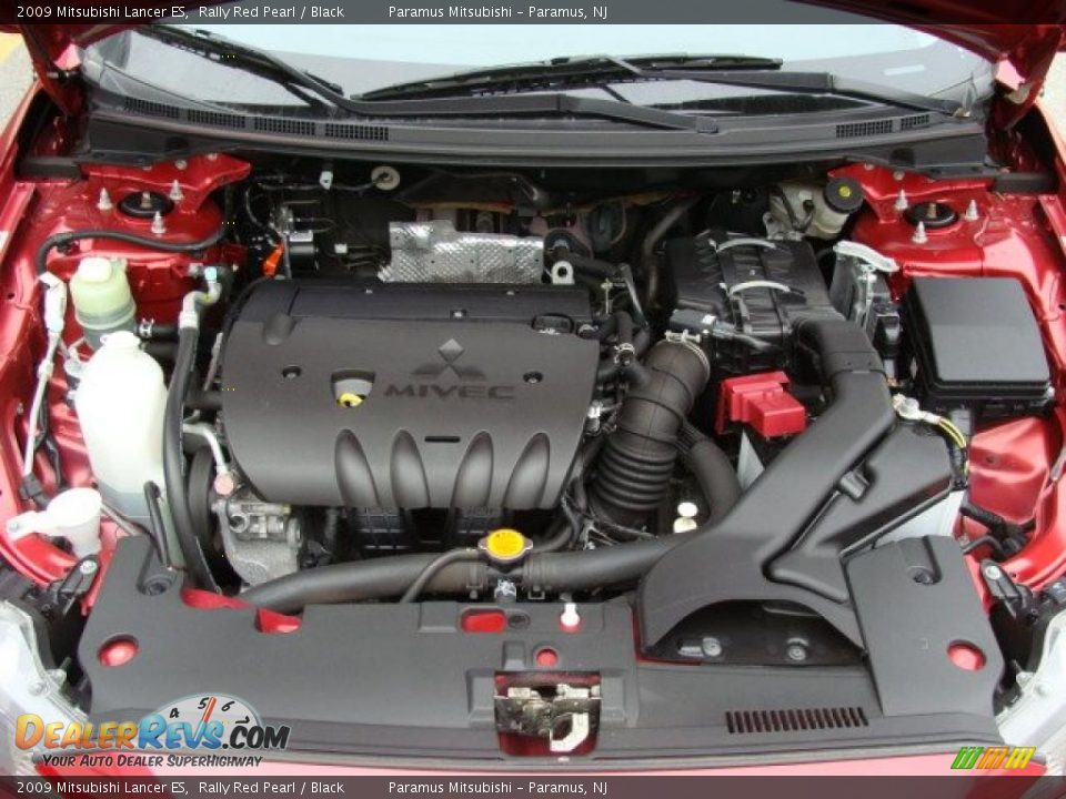2009 Mitsubishi Lancer ES Rally Red Pearl / Black Photo #15