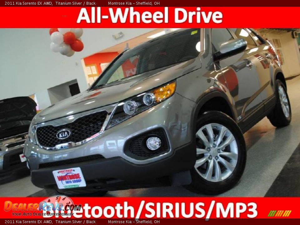 2011 Kia Sorento EX AWD Titanium Silver / Black Photo #1