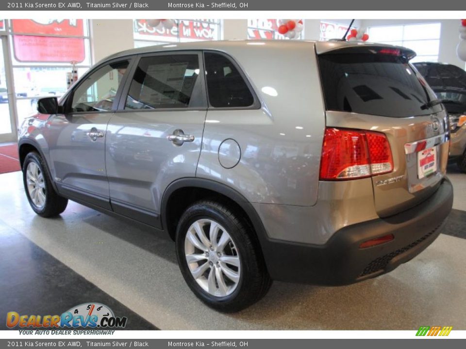 2011 Kia Sorento EX AWD Titanium Silver / Black Photo #5