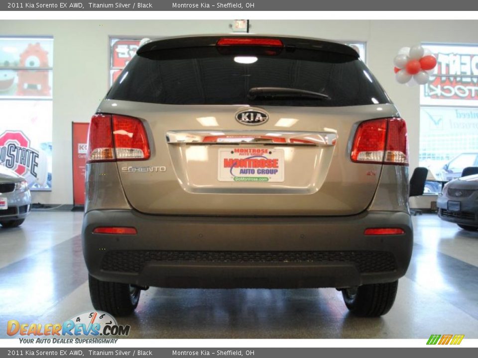 2011 Kia Sorento EX AWD Titanium Silver / Black Photo #7